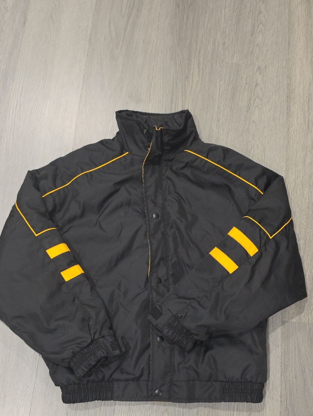 Vineyard Vines Black Jacket with Yellow Accents